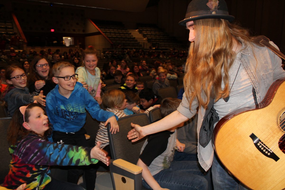 Middle school celebrates World Read Aloud Day