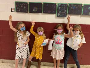 FFES first graders getting into the spirit of International Dot Day!