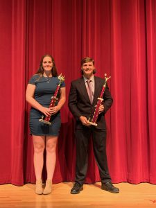 FFCS Athletes of the Year Alex Saltsman and Marilyn Whitcavitch.