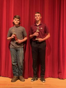 FFHS Boys' Bowling team members at the FFCS High School Sports Awards on Monday, June 6.