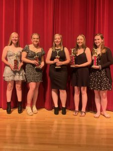 FFHS Girls' Cheerleading team members at the FFCS High School Sports Awards on Monday, June 6.