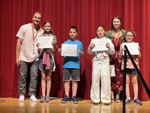 Just one of the many groups of FFES students recognized as Character Ed recipients for the fourth quarter!