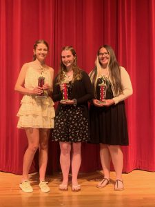 FFHS Girls' Cross Country team members at the FFCS High School Sports Awards on Monday, June 6.