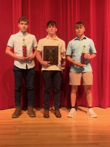 FFHS Wrestling team members at the FFCS High School Sports Awards on Monday, June 6.