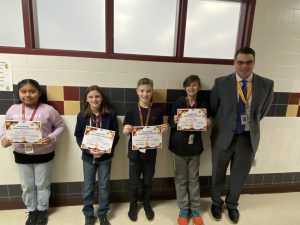 6th Grade Character Ed recipients:  Emeli Cobon, Quinten Edgar, Faith Steiger and Luke Walton.