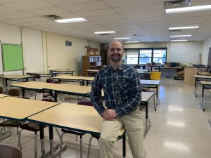 FFCS Computer Science & Home Repairs teacher Robert Garren in his classroom.