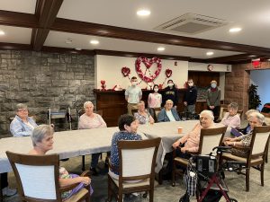Members of the Key Club of Fonda-Fultonville Central School paid a visit to the Arkell Adult Home in Canajoharie, N.Y. on February 9, 2023.