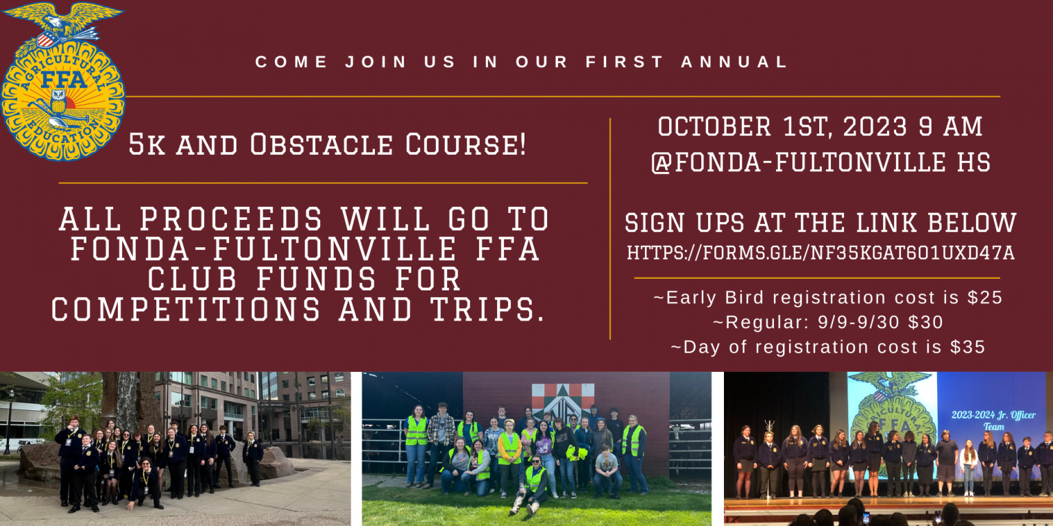 FondaFultonville FFA 5K to be held on Oct. 1; Event details here