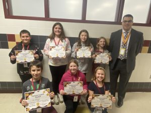 FFMS fifth grade Character Education award recipients.