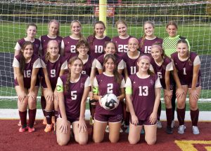Members of the FFCS Varsity Girls Soccer team for 2023-24 season.