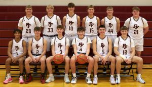 2023-24 boys' varsity basketball team. Photo courtesy of Cyclops One (Bill Myles).