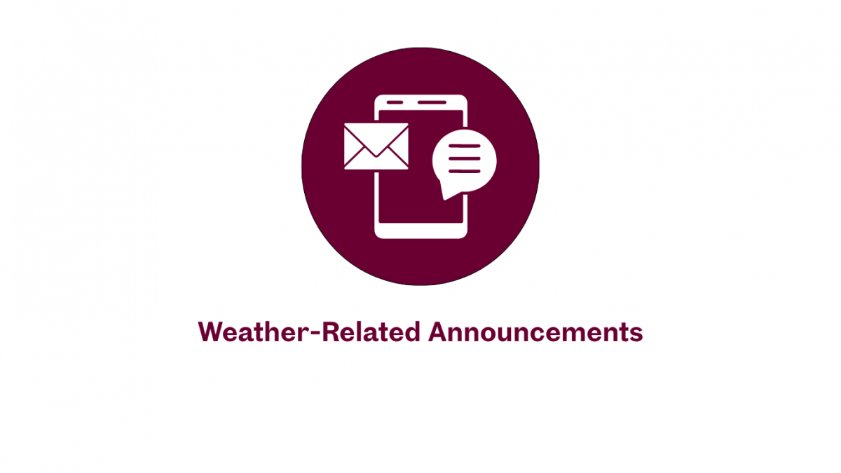 District Reminder: Weather-related announcements