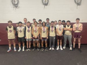 2025-26 boys' indoor track and field team.