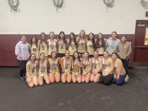 2025-26 girls' indoor track and field team.