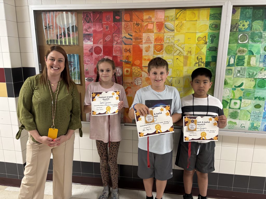 5th Grade Recipients: August Borst , Elyiana Deininger, Saphire Lawrence, Bryce Macek, Liam Powers, James Vazquez