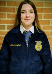FFCS FFA member Allison Spicci.